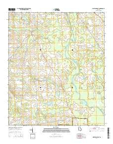 Finleyson East Georgia Current topographic map, 1:24000 scale, 7.5 X 7.5 Minute, Year 2014