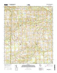 Finleyson West Georgia Current topographic map, 1:24000 scale, 7.5 X 7.5 Minute, Year 2014