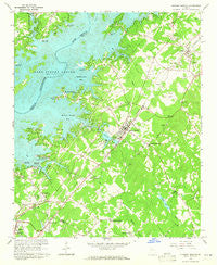 Flowery Branch Georgia Historical topographic map, 1:24000 scale, 7.5 X 7.5 Minute, Year 1964