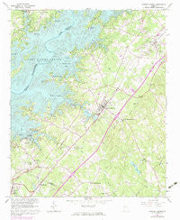 Flowery Branch Georgia Historical topographic map, 1:24000 scale, 7.5 X 7.5 Minute, Year 1964