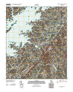 Flowery Branch Georgia Historical topographic map, 1:24000 scale, 7.5 X 7.5 Minute, Year 2011