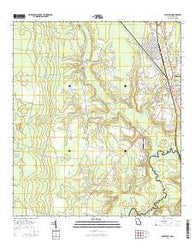 Folkston Georgia Current topographic map, 1:24000 scale, 7.5 X 7.5 Minute, Year 2014