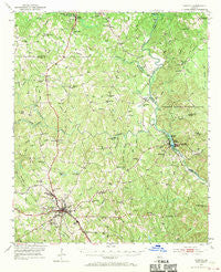 Forsyth Georgia Historical topographic map, 1:62500 scale, 15 X 15 Minute, Year 1951