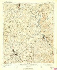 Forsyth Georgia Historical topographic map, 1:62500 scale, 15 X 15 Minute, Year 1951