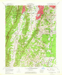 Fort Oglethorpe Georgia Historical topographic map, 1:24000 scale, 7.5 X 7.5 Minute, Year 1958