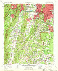 Fort Oglethorpe Georgia Historical topographic map, 1:24000 scale, 7.5 X 7.5 Minute, Year 1969