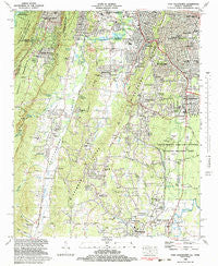Fort Oglethorpe Georgia Historical topographic map, 1:24000 scale, 7.5 X 7.5 Minute, Year 1982