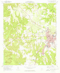 Fort Valley West Georgia Historical topographic map, 1:24000 scale, 7.5 X 7.5 Minute, Year 1973