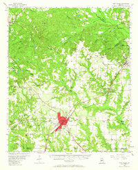 Fort Valley Georgia Historical topographic map, 1:62500 scale, 15 X 15 Minute, Year 1956