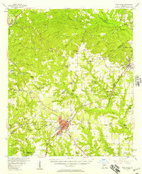 Fort Valley Georgia Historical topographic map, 1:62500 scale, 15 X 15 Minute, Year 1956
