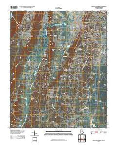 Fort Oglethorpe Georgia Historical topographic map, 1:24000 scale, 7.5 X 7.5 Minute, Year 2010