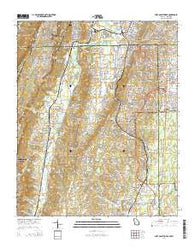 Fort Oglethorpe Georgia Current topographic map, 1:24000 scale, 7.5 X 7.5 Minute, Year 2014