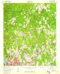 Fortson Georgia Historical topographic map, 1:24000 scale, 7.5 X 7.5 Minute, Year 1955