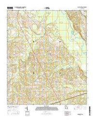 Four Points Georgia Current topographic map, 1:24000 scale, 7.5 X 7.5 Minute, Year 2014