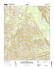Four Points Georgia Current topographic map, 1:24000 scale, 7.5 X 7.5 Minute, Year 2014