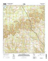 Fowlstown Georgia Current topographic map, 1:24000 scale, 7.5 X 7.5 Minute, Year 2014