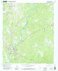 Franklin Georgia Historical topographic map, 1:24000 scale, 7.5 X 7.5 Minute, Year 1964