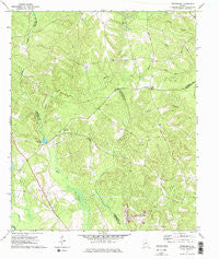 Friendship Georgia Historical topographic map, 1:24000 scale, 7.5 X 7.5 Minute, Year 1972
