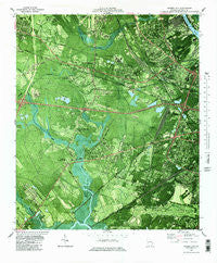 Garden City Georgia Historical topographic map, 1:24000 scale, 7.5 X 7.5 Minute, Year 1980
