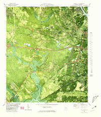 Garden City Georgia Historical topographic map, 1:24000 scale, 7.5 X 7.5 Minute, Year 1980