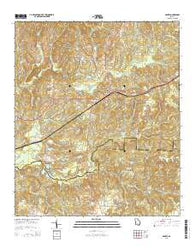 Geneva Georgia Current topographic map, 1:24000 scale, 7.5 X 7.5 Minute, Year 2014