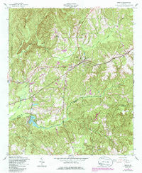 Geneva Georgia Historical topographic map, 1:24000 scale, 7.5 X 7.5 Minute, Year 1955