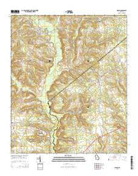 Gibson Georgia Current topographic map, 1:24000 scale, 7.5 X 7.5 Minute, Year 2014