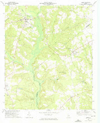 Gibson Georgia Historical topographic map, 1:24000 scale, 7.5 X 7.5 Minute, Year 1972