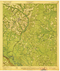 Glennville Georgia Historical topographic map, 1:62500 scale, 15 X 15 Minute, Year 1920