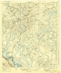 Glennville Georgia Historical topographic map, 1:62500 scale, 15 X 15 Minute, Year 1920