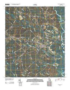 Glenwood Georgia Historical topographic map, 1:24000 scale, 7.5 X 7.5 Minute, Year 2011