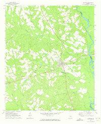 Glenwood Georgia Historical topographic map, 1:24000 scale, 7.5 X 7.5 Minute, Year 1970