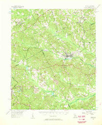 Gordon Georgia Historical topographic map, 1:62500 scale, 15 X 15 Minute, Year 1956