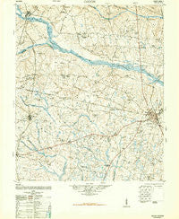 Gough Georgia Historical topographic map, 1:62500 scale, 15 X 15 Minute, Year 1948