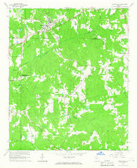 Grantville Georgia Historical topographic map, 1:24000 scale, 7.5 X 7.5 Minute, Year 1964