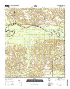 Grays Landing Georgia Current topographic map, 1:24000 scale, 7.5 X 7.5 Minute, Year 2014