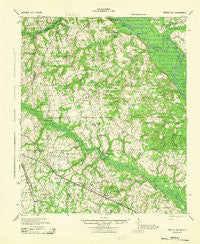 Greens Cut Georgia Historical topographic map, 1:62500 scale, 15 X 15 Minute, Year 1943