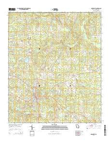 Greenville Georgia Current topographic map, 1:24000 scale, 7.5 X 7.5 Minute, Year 2014