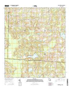 Grooverville Georgia Current topographic map, 1:24000 scale, 7.5 X 7.5 Minute, Year 2014