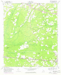Groveland Georgia Historical topographic map, 1:24000 scale, 7.5 X 7.5 Minute, Year 1976