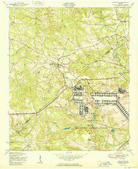 Grovetown Georgia Historical topographic map, 1:24000 scale, 7.5 X 7.5 Minute, Year 1950