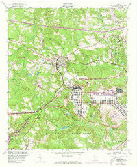 Grovetown Georgia Historical topographic map, 1:24000 scale, 7.5 X 7.5 Minute, Year 1957