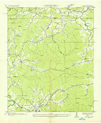Gumlog Georgia Historical topographic map, 1:24000 scale, 7.5 X 7.5 Minute, Year 1935
