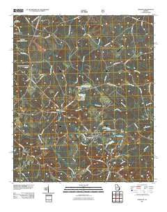 Haddock Georgia Historical topographic map, 1:24000 scale, 7.5 X 7.5 Minute, Year 2011