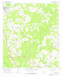 Hahira East Georgia Historical topographic map, 1:24000 scale, 7.5 X 7.5 Minute, Year 1961