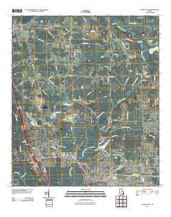 Hahira East Georgia Historical topographic map, 1:24000 scale, 7.5 X 7.5 Minute, Year 2011