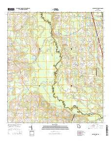 Hahira West Georgia Current topographic map, 1:24000 scale, 7.5 X 7.5 Minute, Year 2014