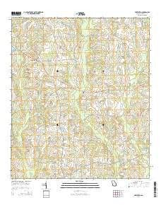 Hartsfield Georgia Current topographic map, 1:24000 scale, 7.5 X 7.5 Minute, Year 2014