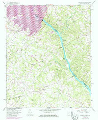 Hartwell Dam Georgia Historical topographic map, 1:24000 scale, 7.5 X 7.5 Minute, Year 1959