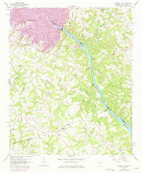 Hartwell Dam Georgia Historical topographic map, 1:24000 scale, 7.5 X 7.5 Minute, Year 1959
